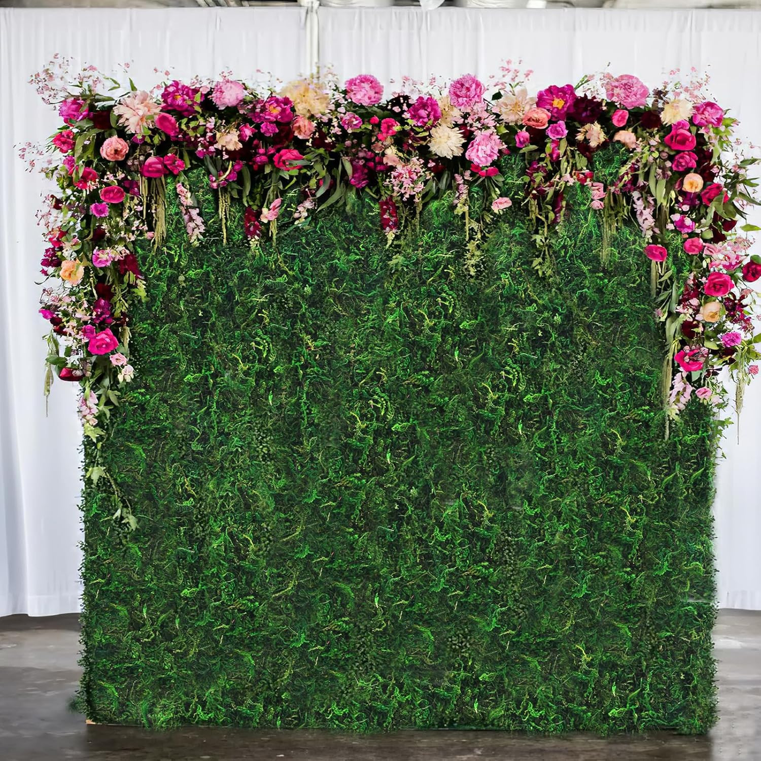2 Pcs Moss Table Runner Dried Moss for Crafts Green Moss Roll for Fairy Gardens