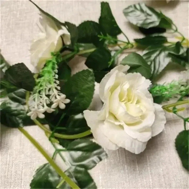 2.2M Artificial White Flower Hanging Vine Garland Wedding Home Decor Set