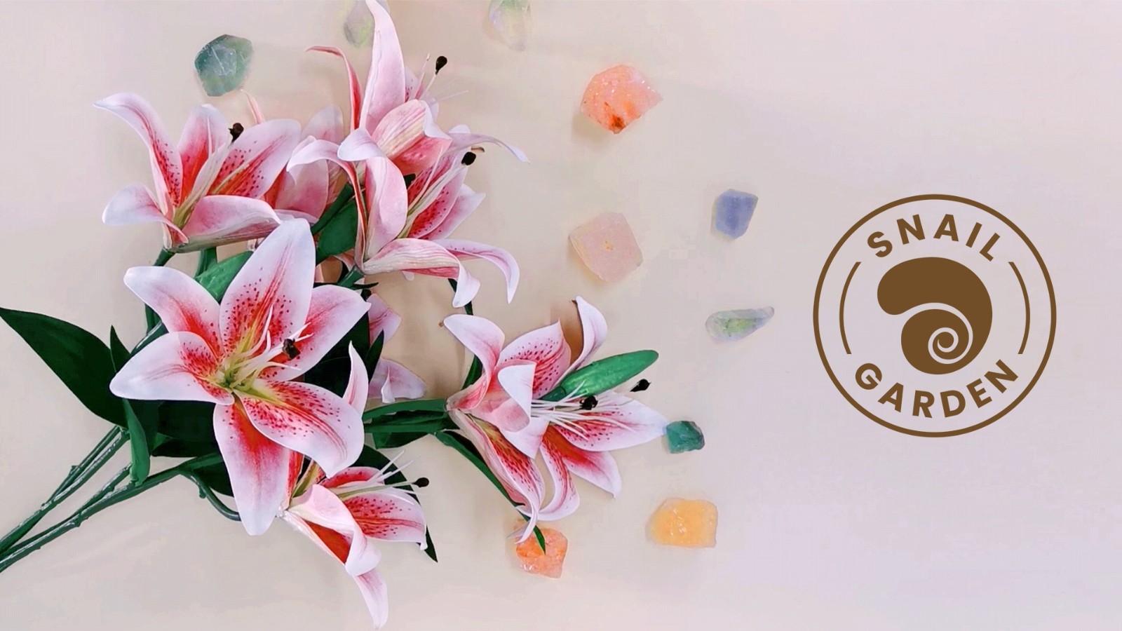 12 Artificial Lily Flowers – Full Bloom Stargazer & Tiger Lilies, Long Stem Faux