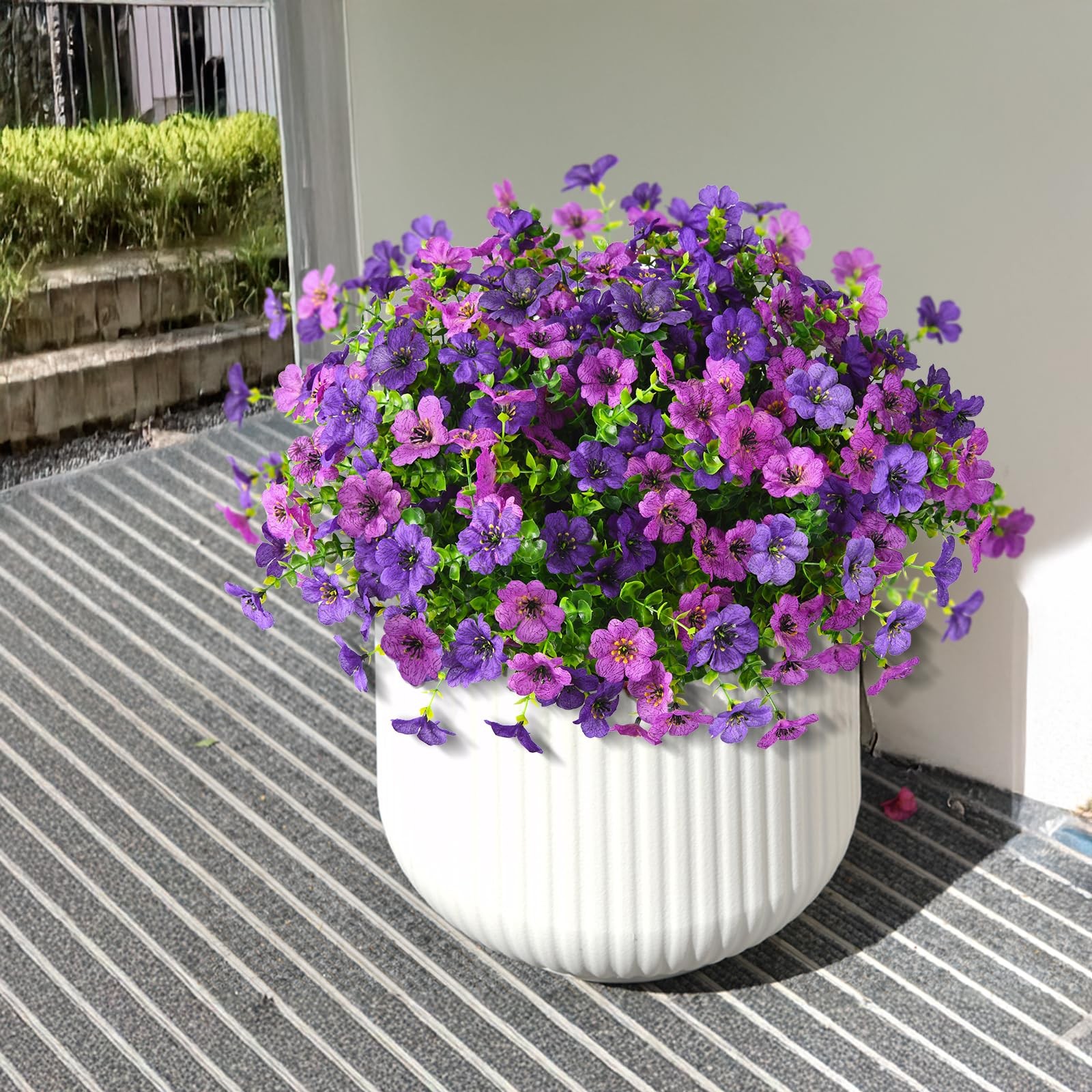 ZFProcess Artificial Flowers Faux Plants Outdoor Fake Flowers Spring Decor,12