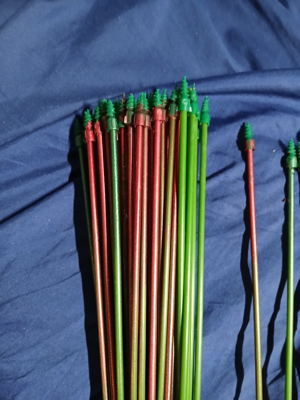 20″ Plastic Floral Picks Tubes Lot-of-25 Screw Tip for Crafts & Hobbies