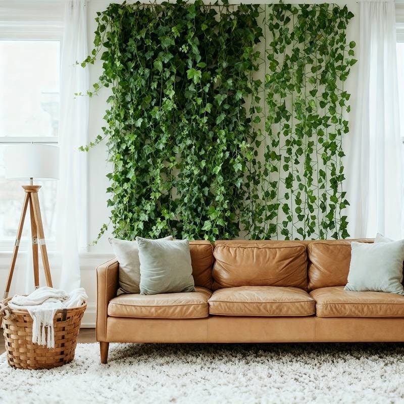 24PCS Artificial Ivy Garland Vine 19m Green Leaf String Wedding Party Wall Decor