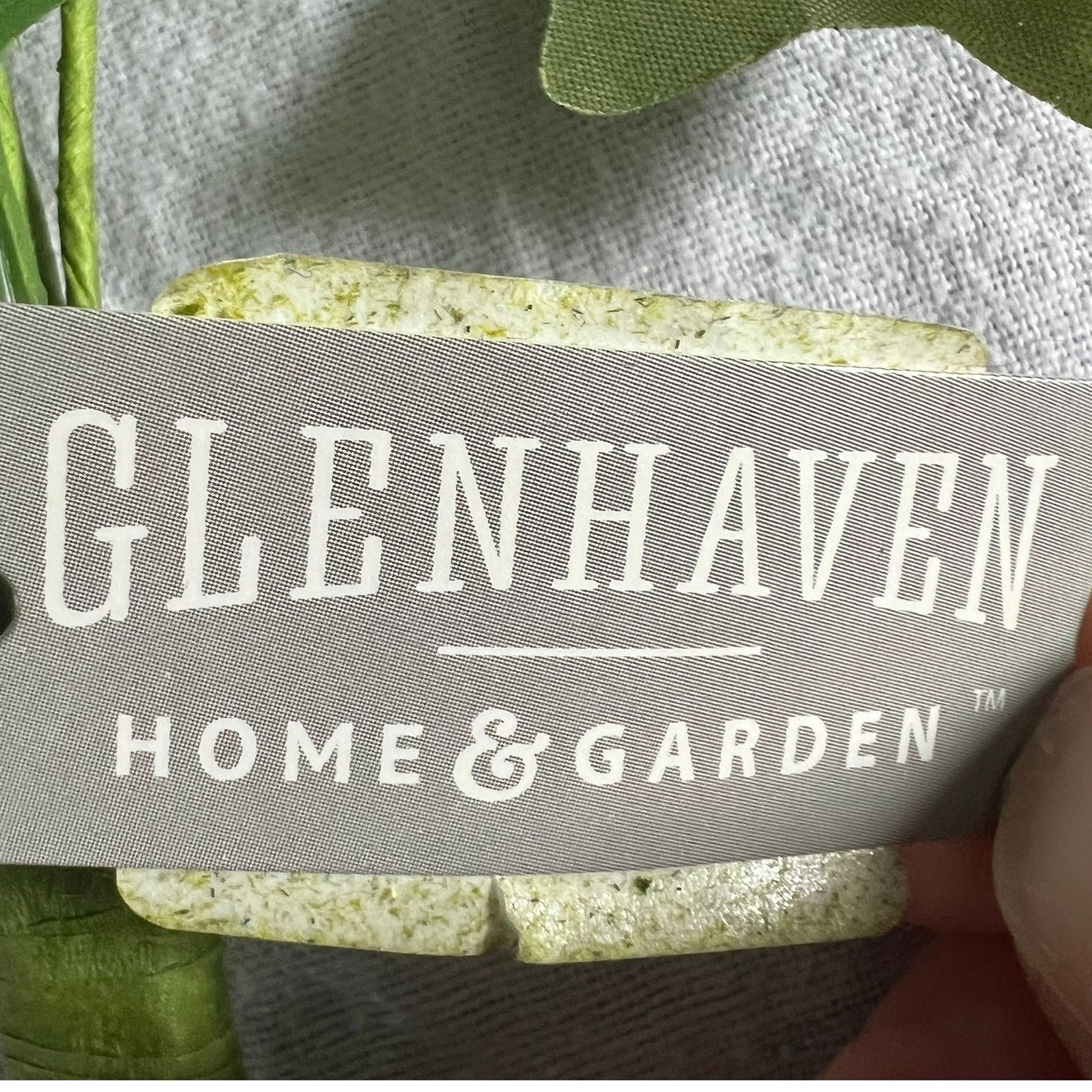Glenhaven Home & Garden Floral Stem Unisex OS Green White NEW Faux Ivy Flowers