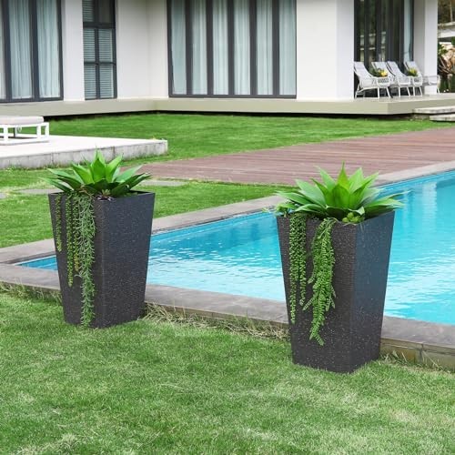 Artificial Agave Plant 28 Inch UV Resistant Faux Succulent Indoor Outdoor Home