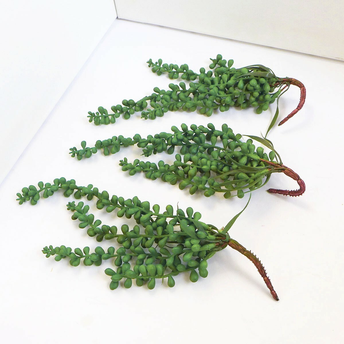6 Pcs Bunches Artificial Plants Plastic String Of Pearls Hanging (11″ each)