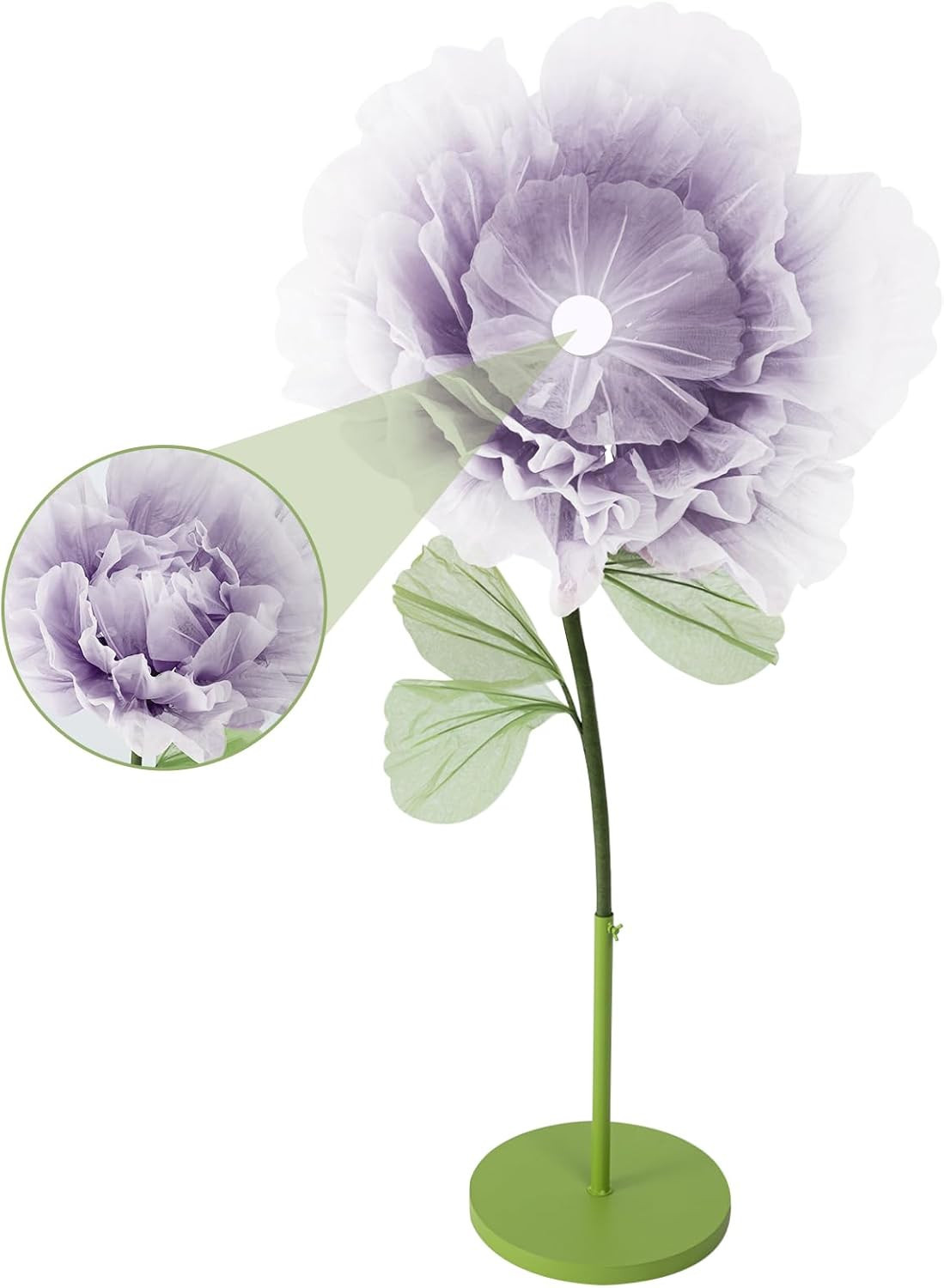 Giant Purple Electric Flower Decoration with Light – 23.62″ Home Decor