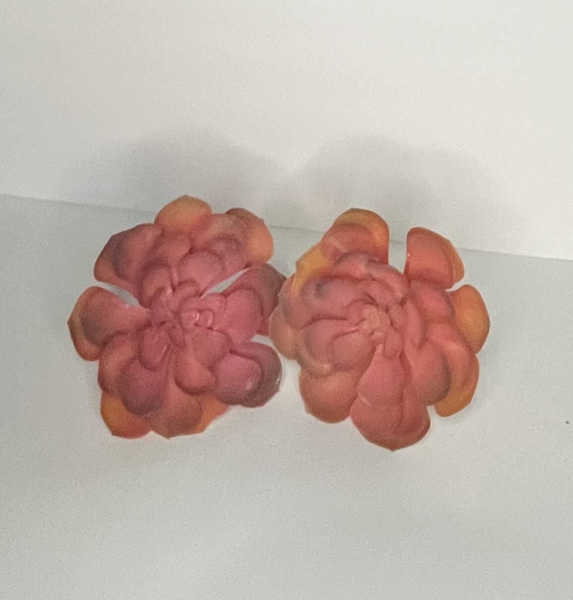 Orange Echeveria Large Pics Ashland Pick Fake Plastic Succulents 7″