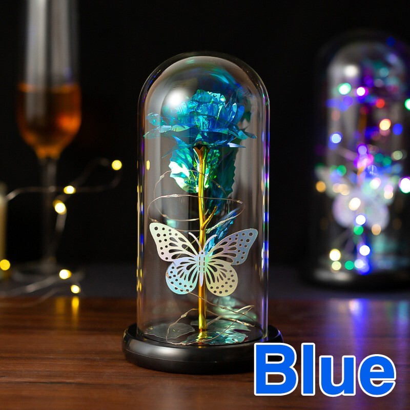 Forever Rose Flower LED Light gifts ornament decoration landscape night light