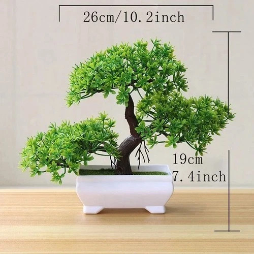 Artificial Plants Bonsai Simulated Tree Potted Plants Fake Flowers Table Potted