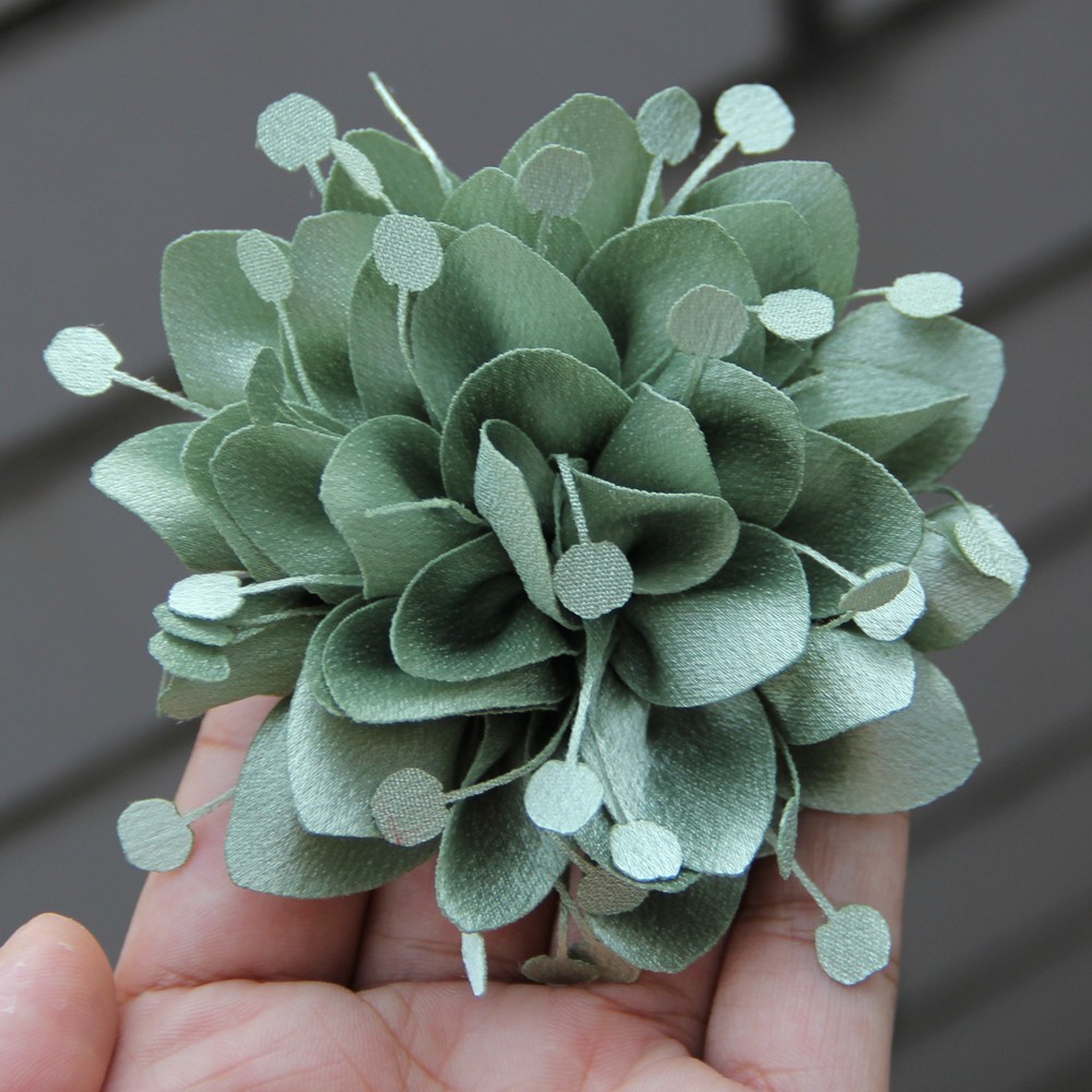 Fashion Multi-layer Large Fabric Handmade Collar Flower Lapel for Pins Suit
