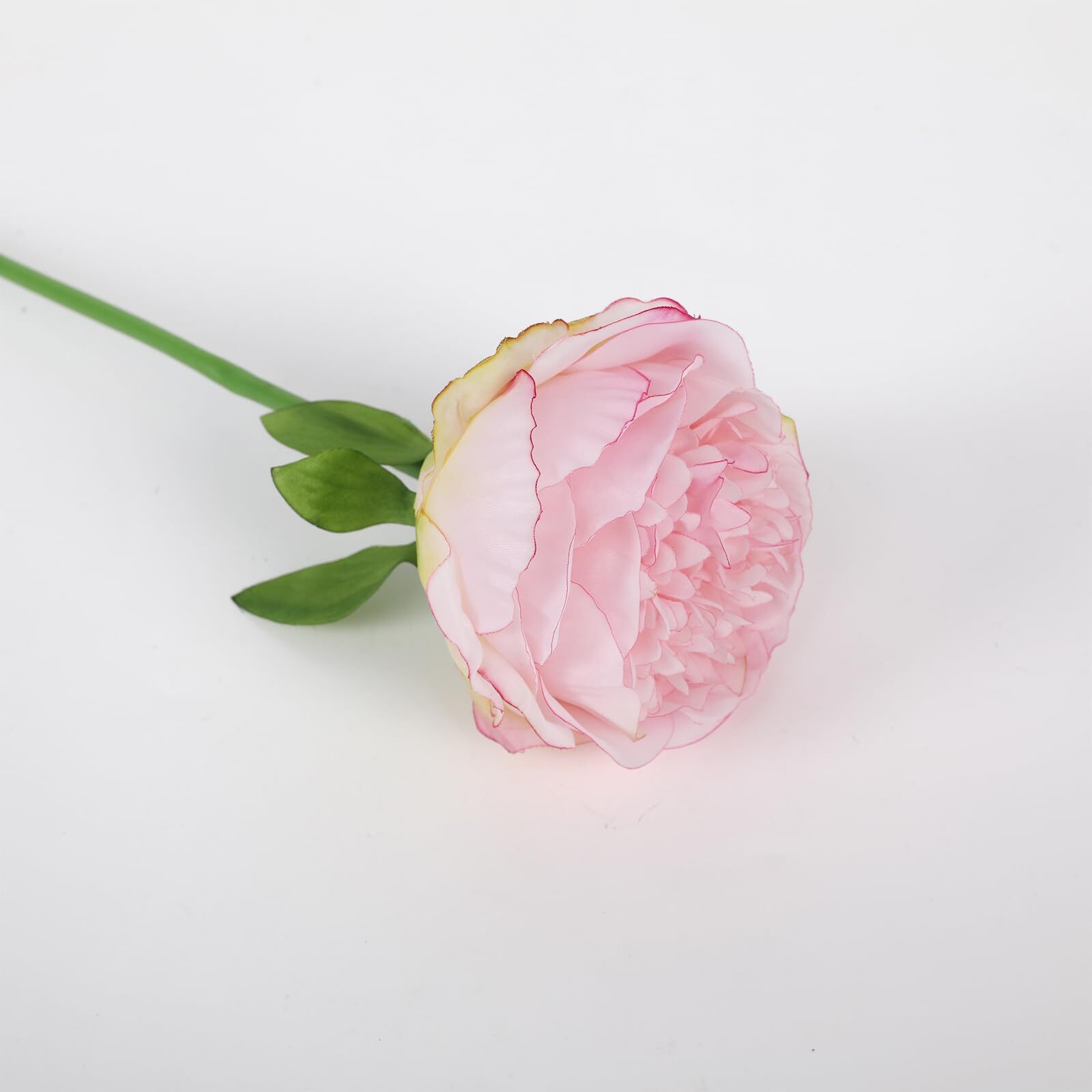 10PCS Pink Realistic Artificial Flowers Peony Fake Silk for Home Office Weddi…