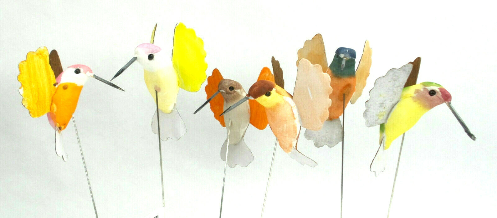 Lot of 15 Hummingbird Decorative Plant Sticks Flowerpot Bouquet Ornament