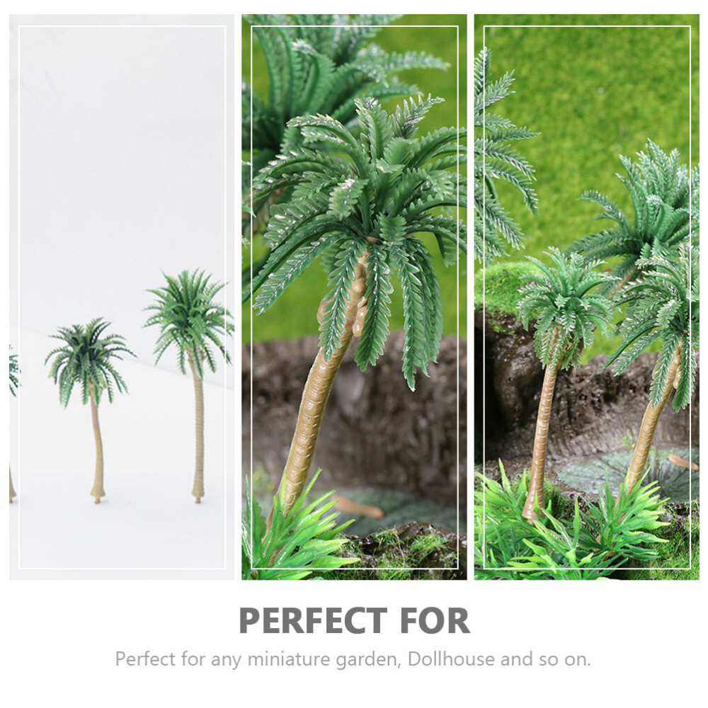 1/64 Diorama Palm Trees Artificial Coconut Plants Indoor Supplies