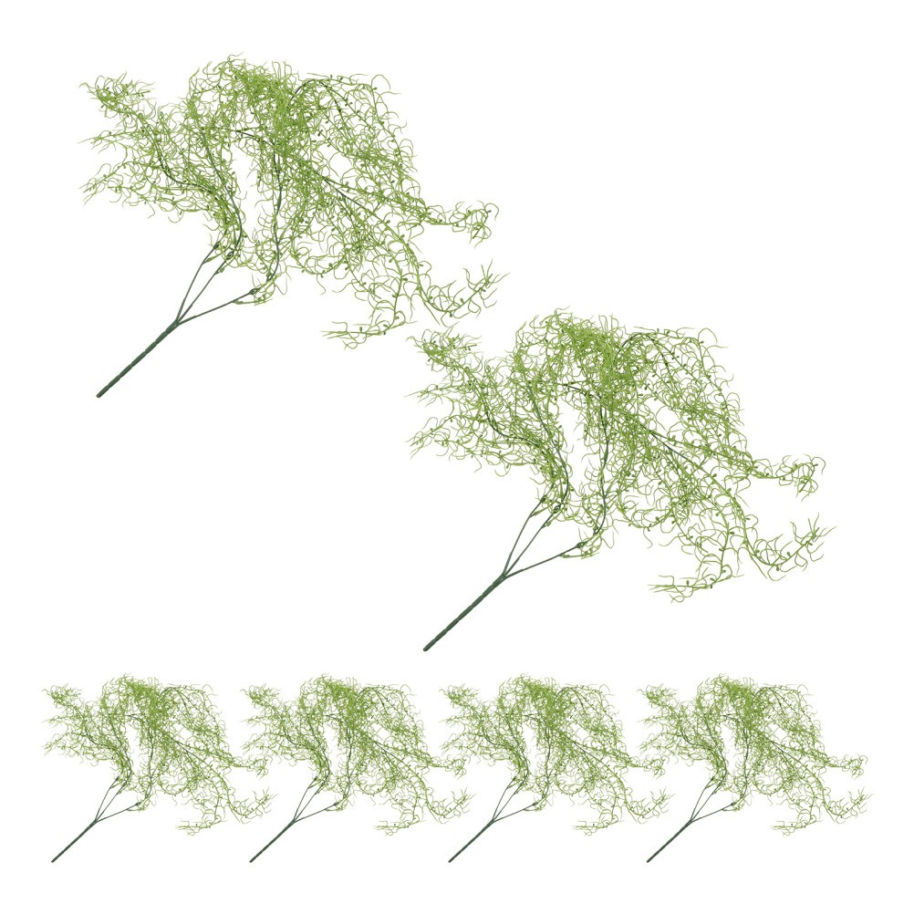 6Pcs Reusable Artificial Moss Vines Plastic Hanging Greenery for Indoor Outdoor