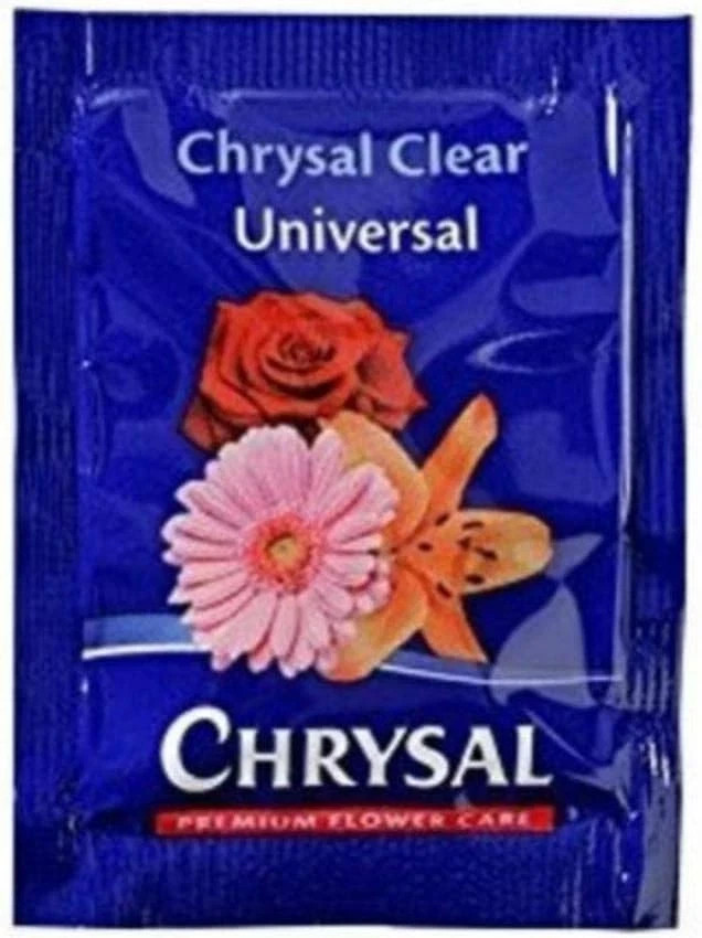 Chrysal Flower Boost – Clear Flower Food Packets for Arrangements & Bouqet (400)