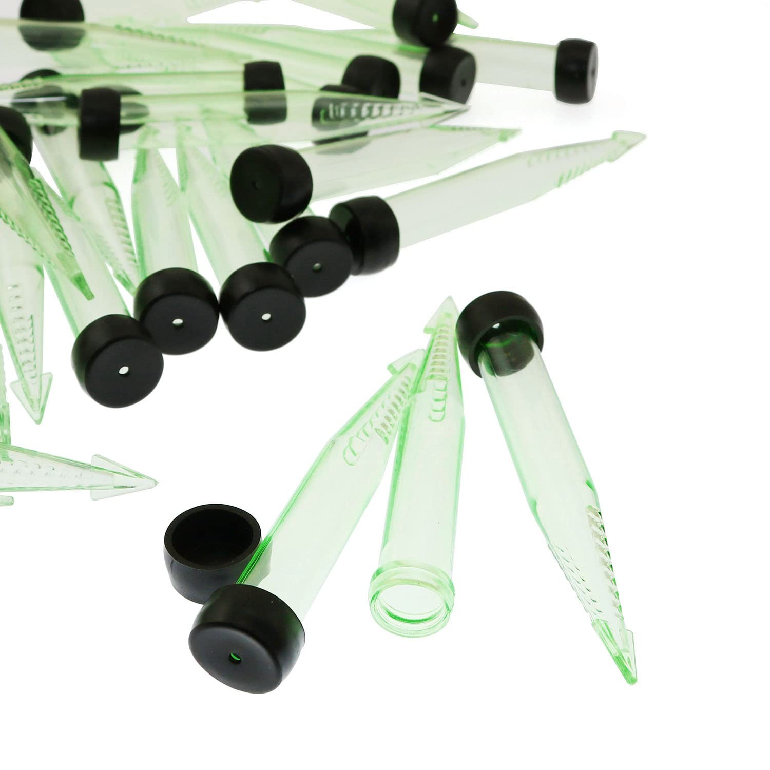 36 PCS Floral Water Tubes Rose Flower Plastic Vials Arrangement Decoration