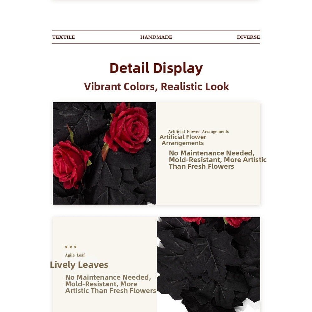 Maple Leaf Vine Floral Garland for Halloween For Party Home Decoration