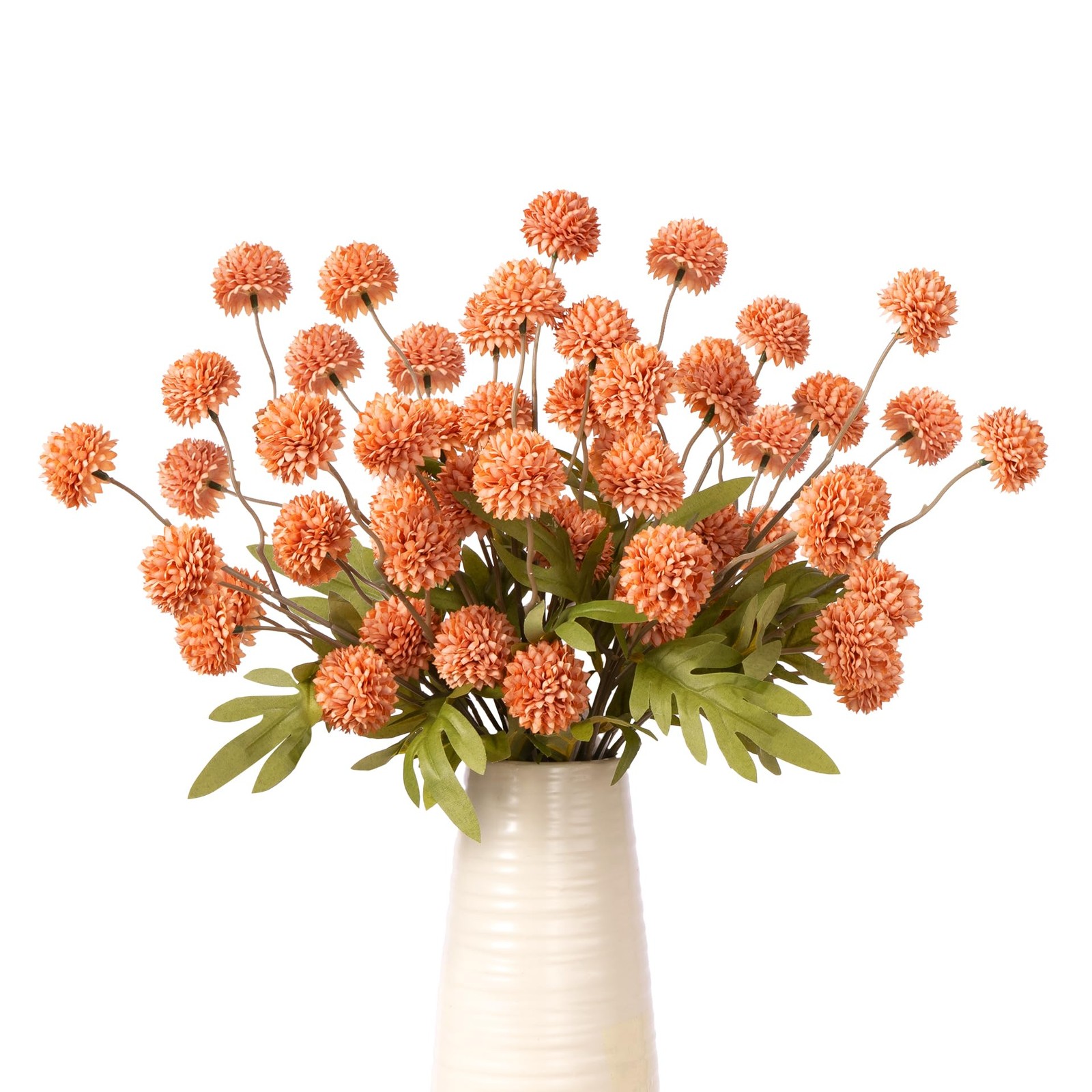 Artificial Flowers 10Pc, Fake Flower for Indoor Outdoor, 20.5In Silk Chrysant…