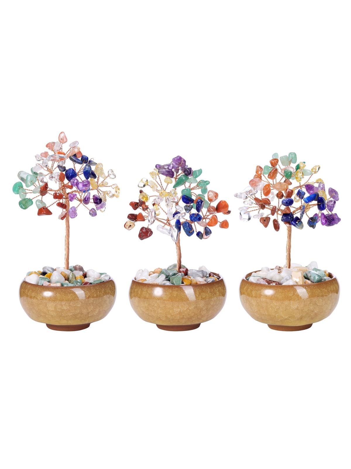 Aquamarine Crystal Tree Reiki Healing Stones Figurines Tumbled Money Gifts
