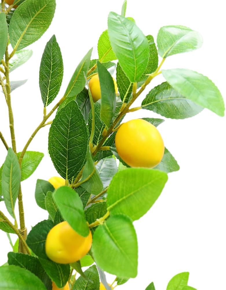 5FT Artificial Lemon Tree Fake Fruit Plant Indoor Outdoor Home Decor w/ Pot