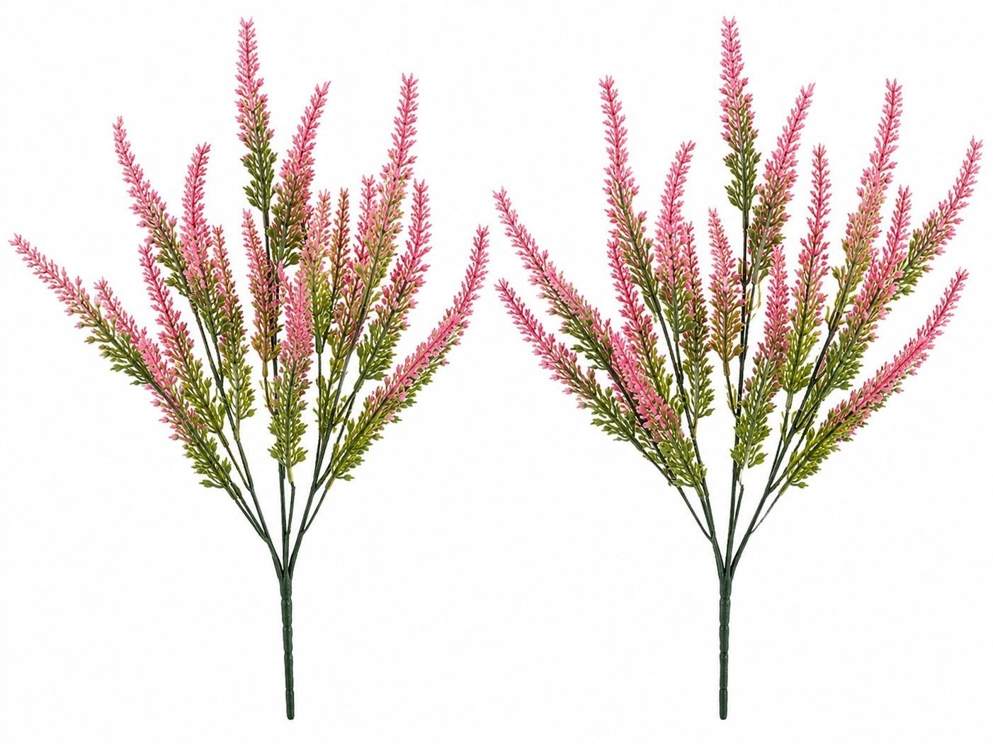Blush Pink Faux Lavender Stems Artificial Heather Bush Floral Filler Wreath Flow