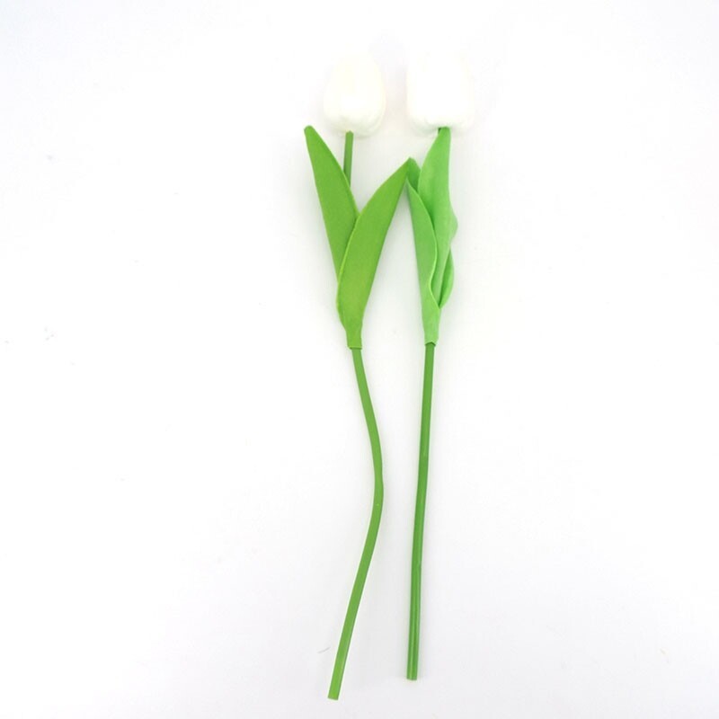 5pcs Tulip Flowers Artificial Bouquet PE Foam Fake Flower Wedding Decor Garden