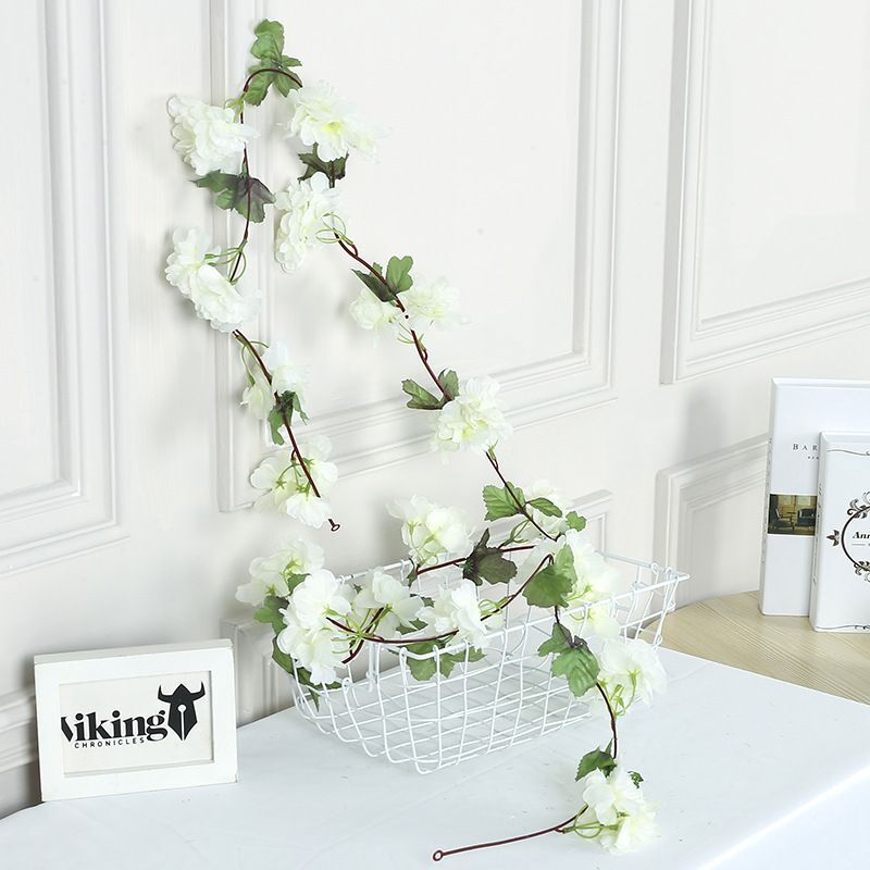 Artificial Cherry Blossom Flower Vine String DIY Hanging Wedding Arch Decoration