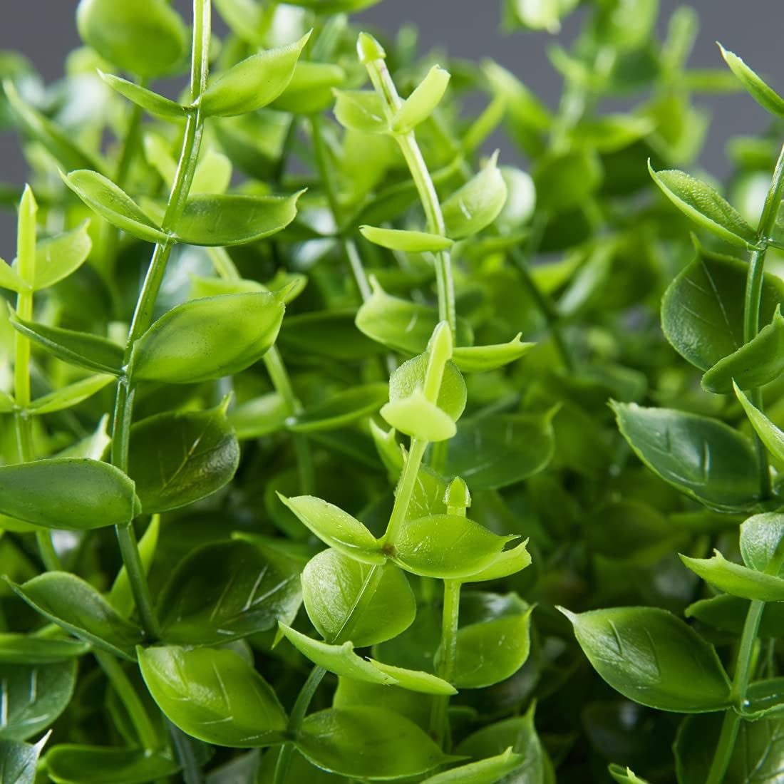 8PCS Artificial Eucalyptus Plants,Fake Boxwood Shrubs UV Resistant No Fade Fa…