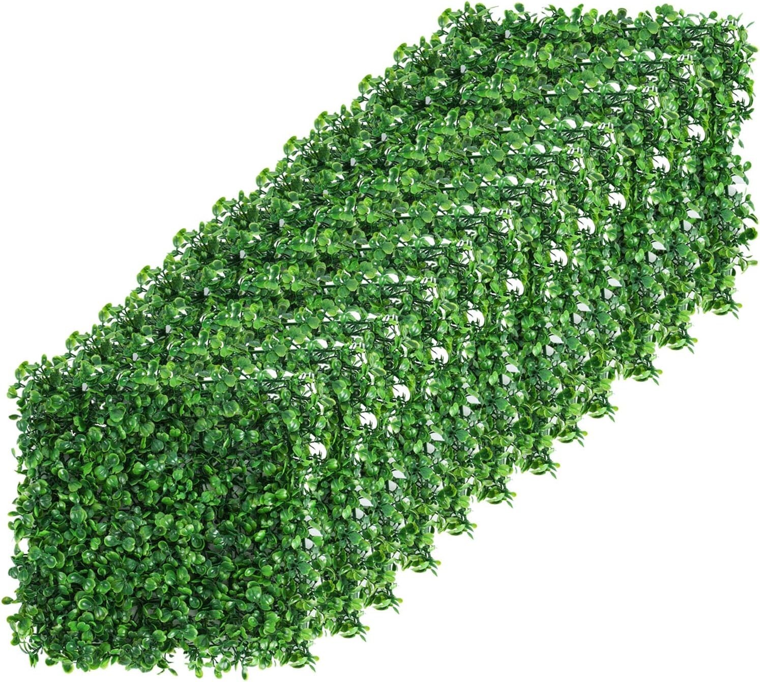 24 Pack 10″x10″ Artificial Privacy Fence Greenery Panel Outdoor Decor, New L1