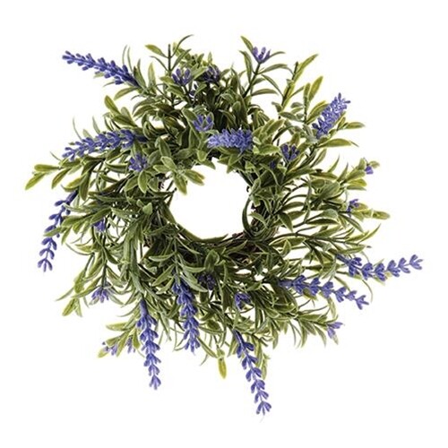 ENGLISH LAVENDER Candle Ring Napkin Floral Cottage Country Farmhouse 6.5″ x 1.75