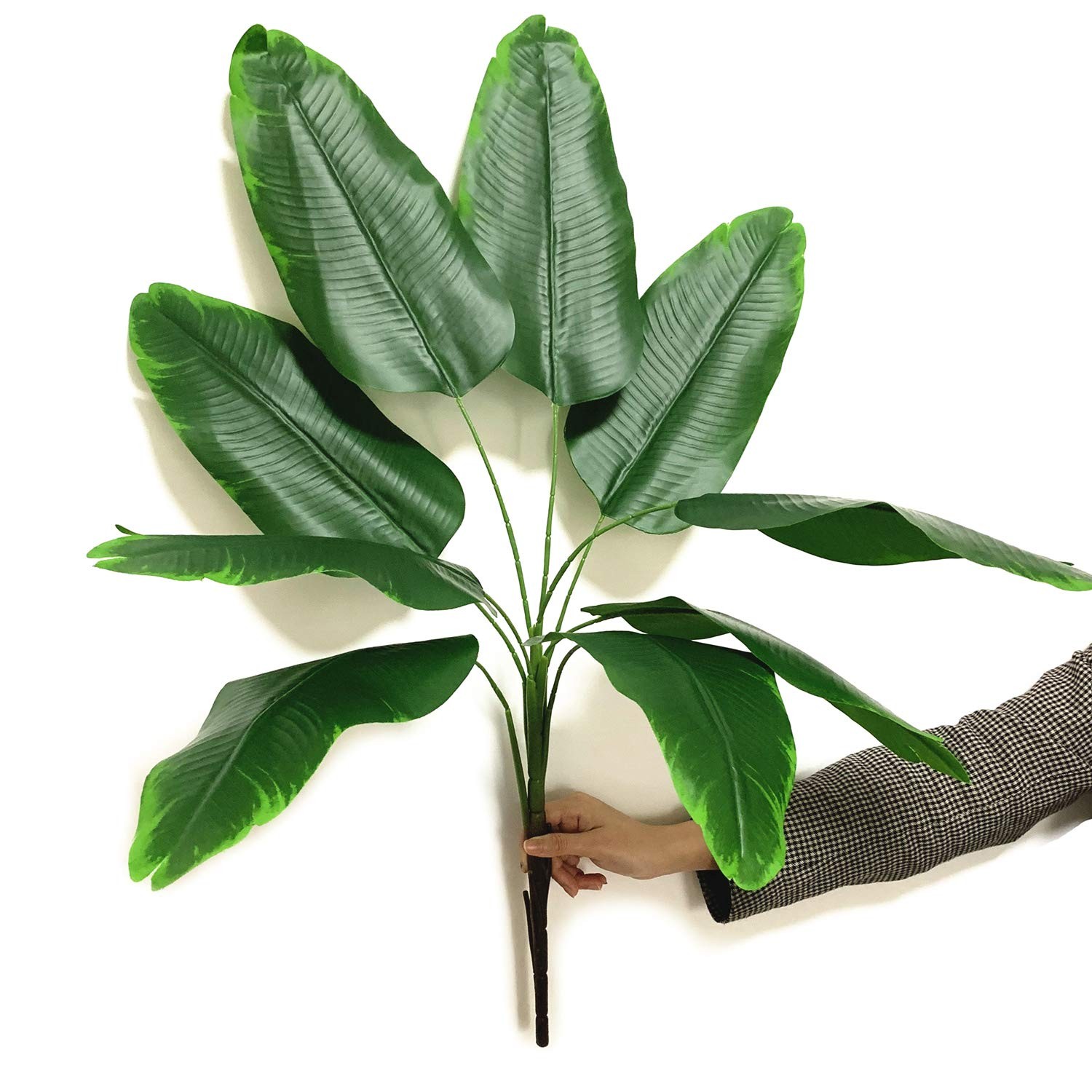32 Inch Artificial Banana Tree Tropical Fake Palm Plant Large Greenery Indoor Ou