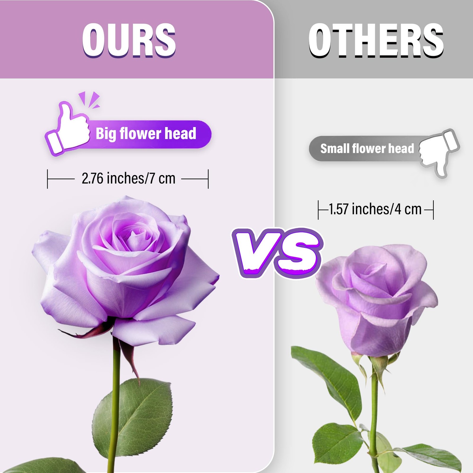 20PCS Artificial Roses with Long Stems – Realistic Silk Flowers, Fake Roses R…