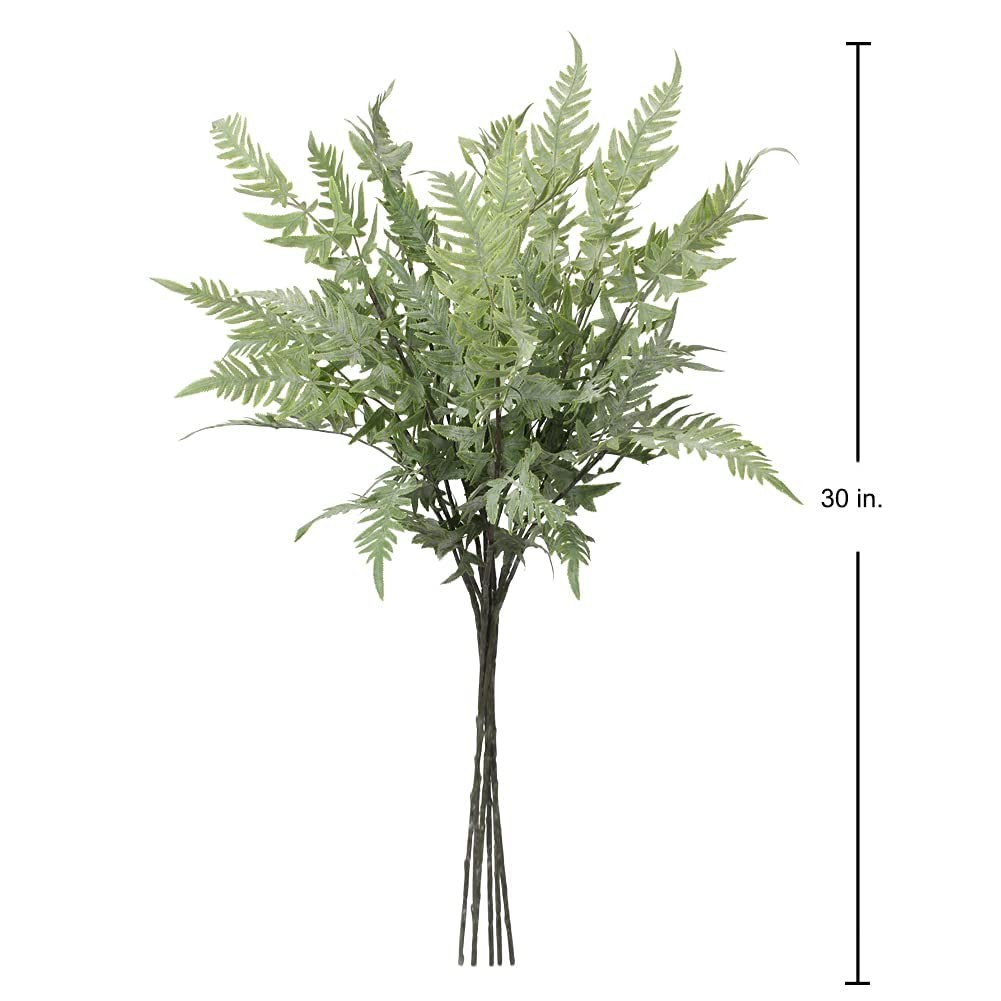 30″ Artificial Boston Fern Plants Bushes Fake Shrubs Bush Greenery Plants Fau…