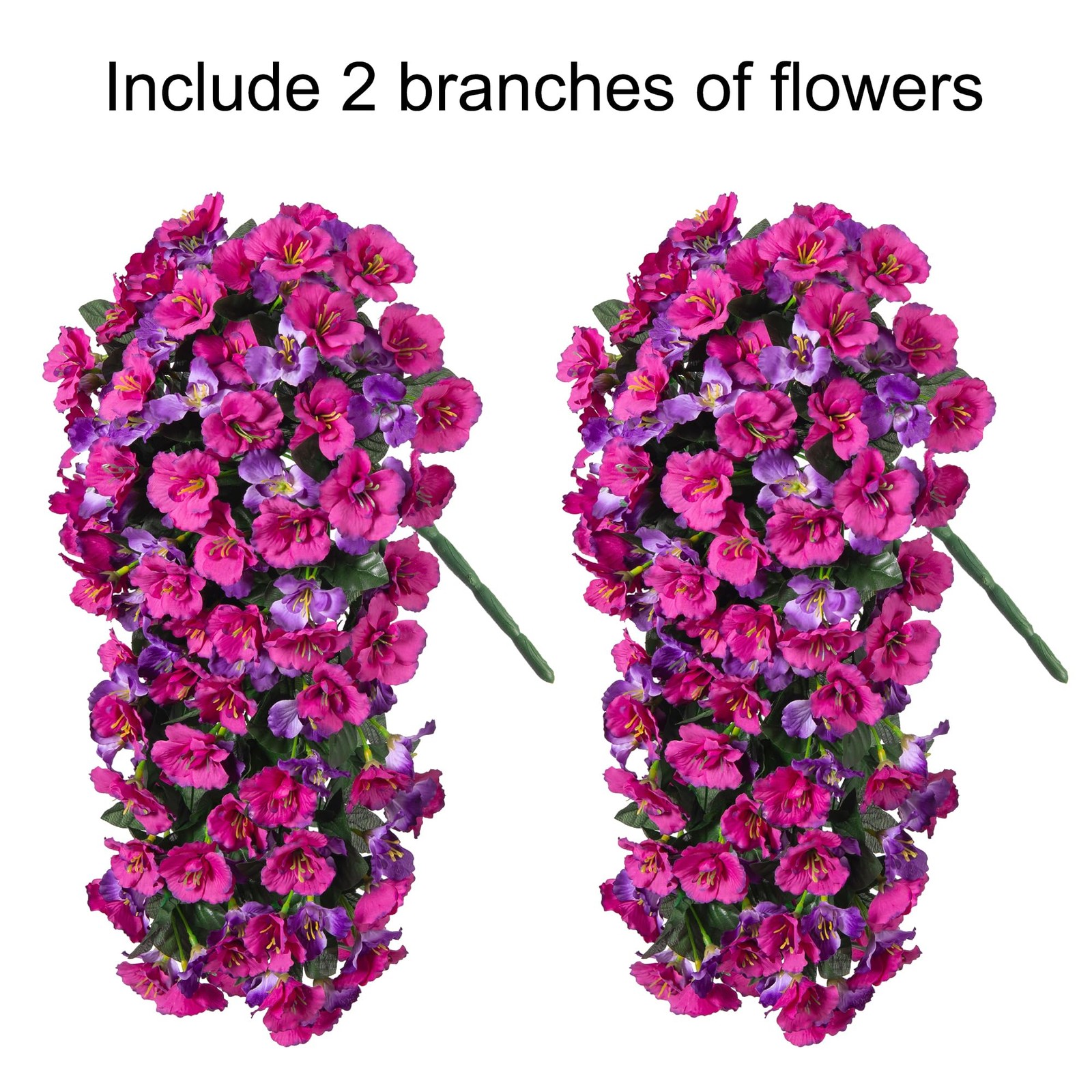 Hibiscus Artificial Fake Hanging Flowers Plants for Outdoor Spring Decoration…
