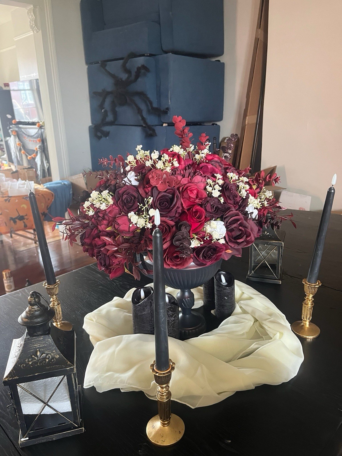 Realistic Silk And Velvet Floral Arrangements