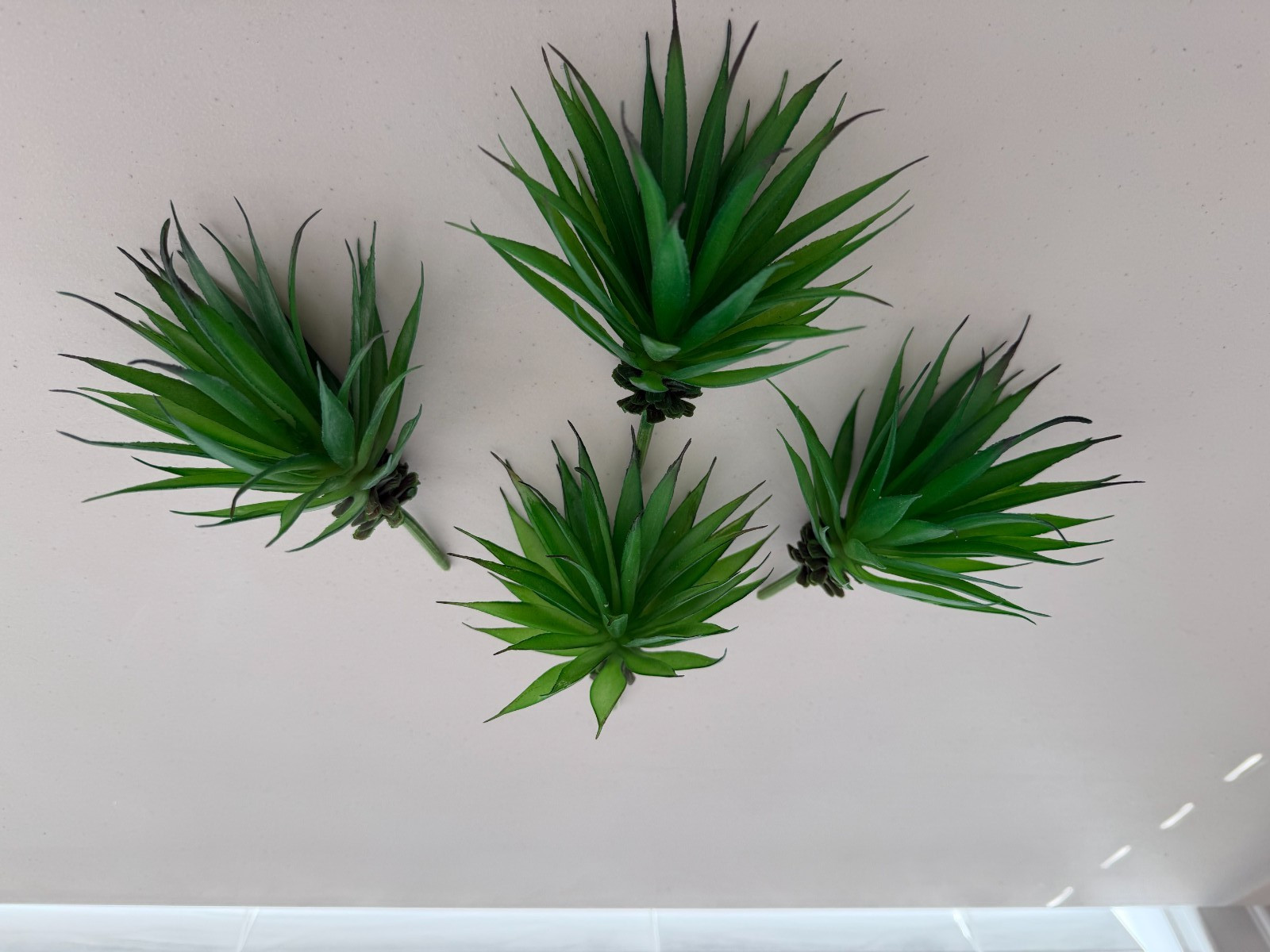 Lot 4 Faux Agave Succulent Plants picks Cactus (Sh17N)