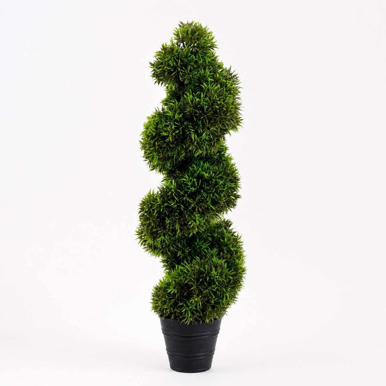 3’ UV Artificial Topiary Spiral Grass Tree Indoor/Outdoor