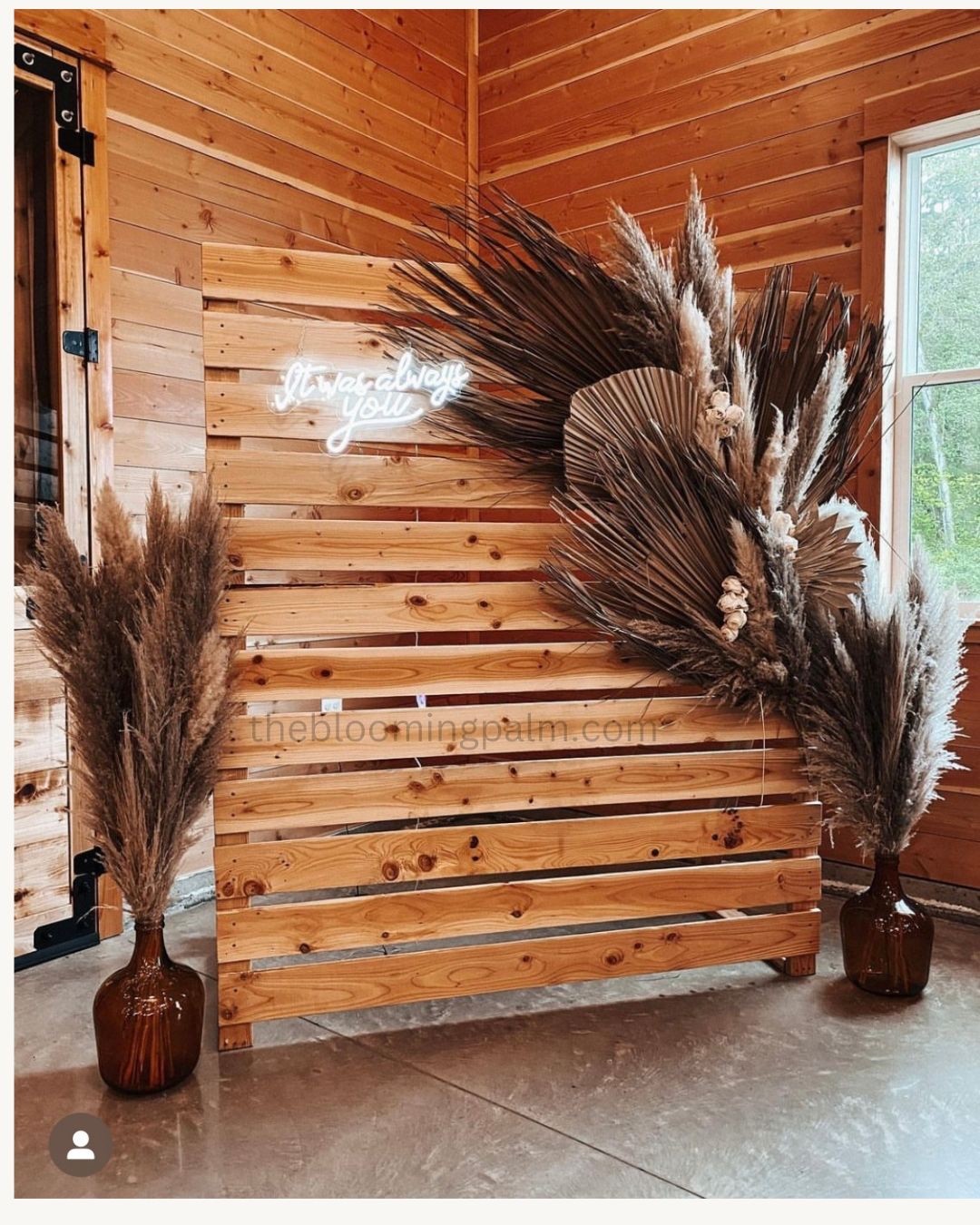 1 Pc Jumbo XL Dried Palm Leaf Party & Home & Wedding Decor 4ft From Stem To Leaf