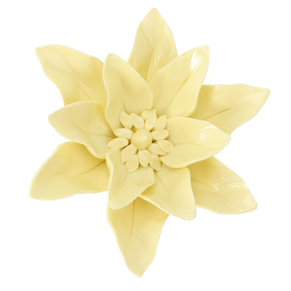 Handmade Wall Decor Living Room Bedroom 3D Hanging Wall Art Peony Ceramic Flower