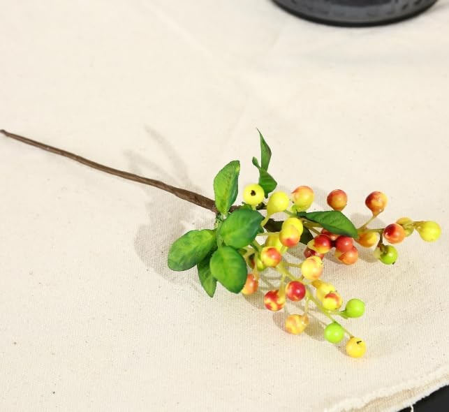Artificial Blueberry Stems with Berries, Blue Christmas Fruit Decor, DIY Flor…