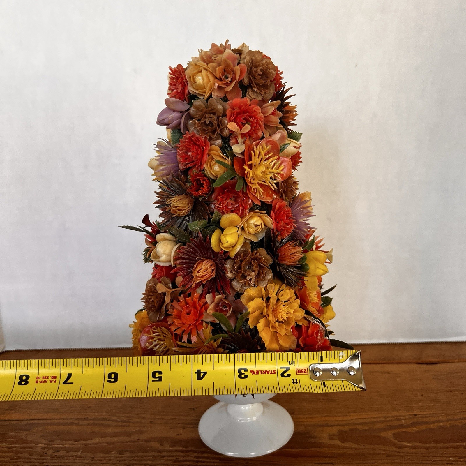 11″ Tall TOPIARY PLASTIC Floral Arrangement Table Decor MCM