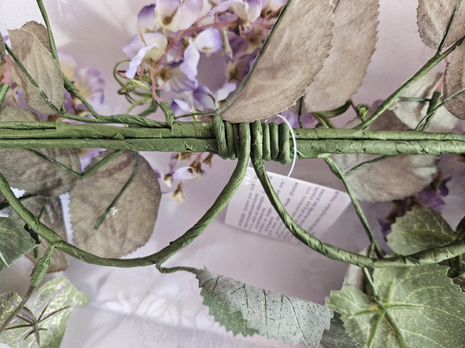 Home Interiors Wisteria Ivy Swag/Purple Lavendar Sage Green /New/25 Inches long