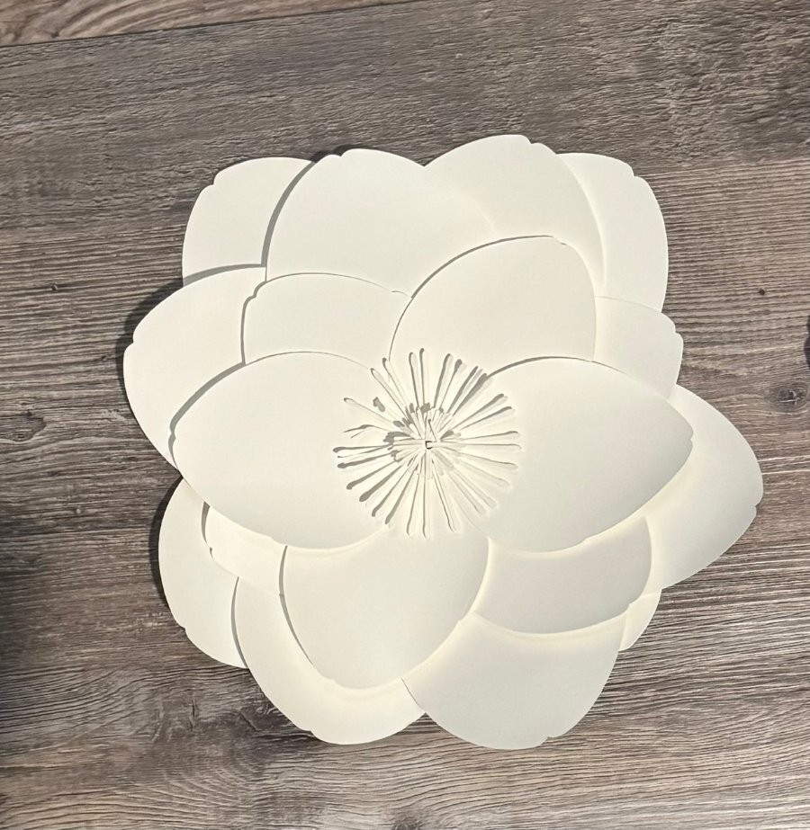 10 Inch Lotus Flower Card Stock Handmade Parties, Bedroom WHITE