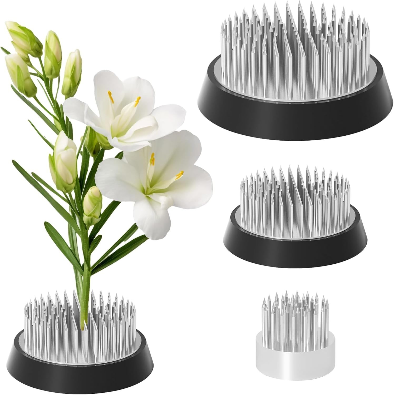 Flower Frogs Arranging Supplies Ikebana Kenzan Pin Holder Plant Fixation Tools