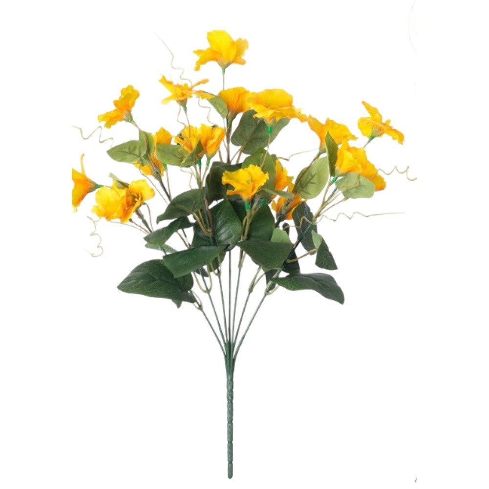 7 Head Silk Hibiscus Flowers Artificial Wedding Decor Home Garden Outdoor Faux