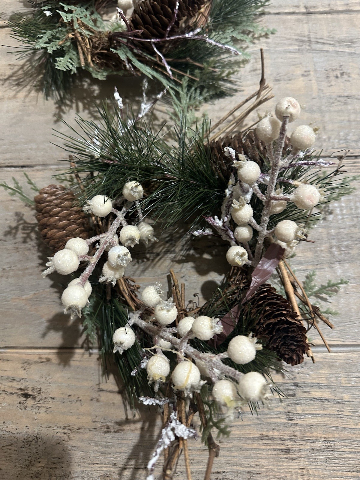 *Hearth & Hand Magnolia *Target Xmas Candle Wreaths set of 3 Joanna Gaines