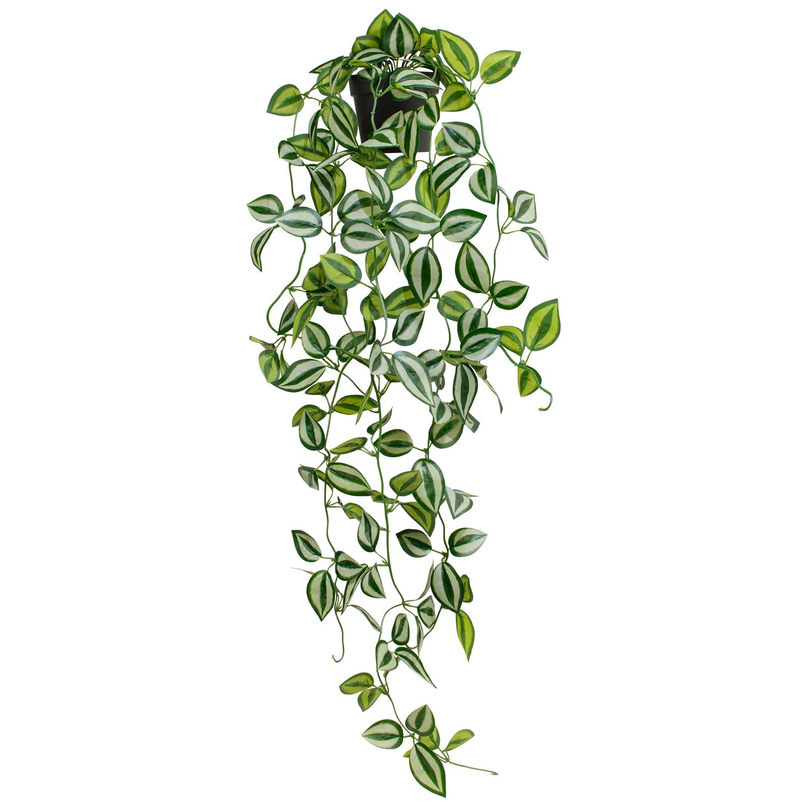 Artificial Plants Indoor Small Potted Hanging Vine plnat 39-in Long Fake Gree…