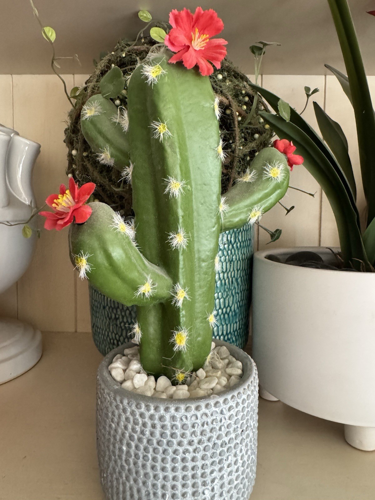 Faux Cactus In Pot