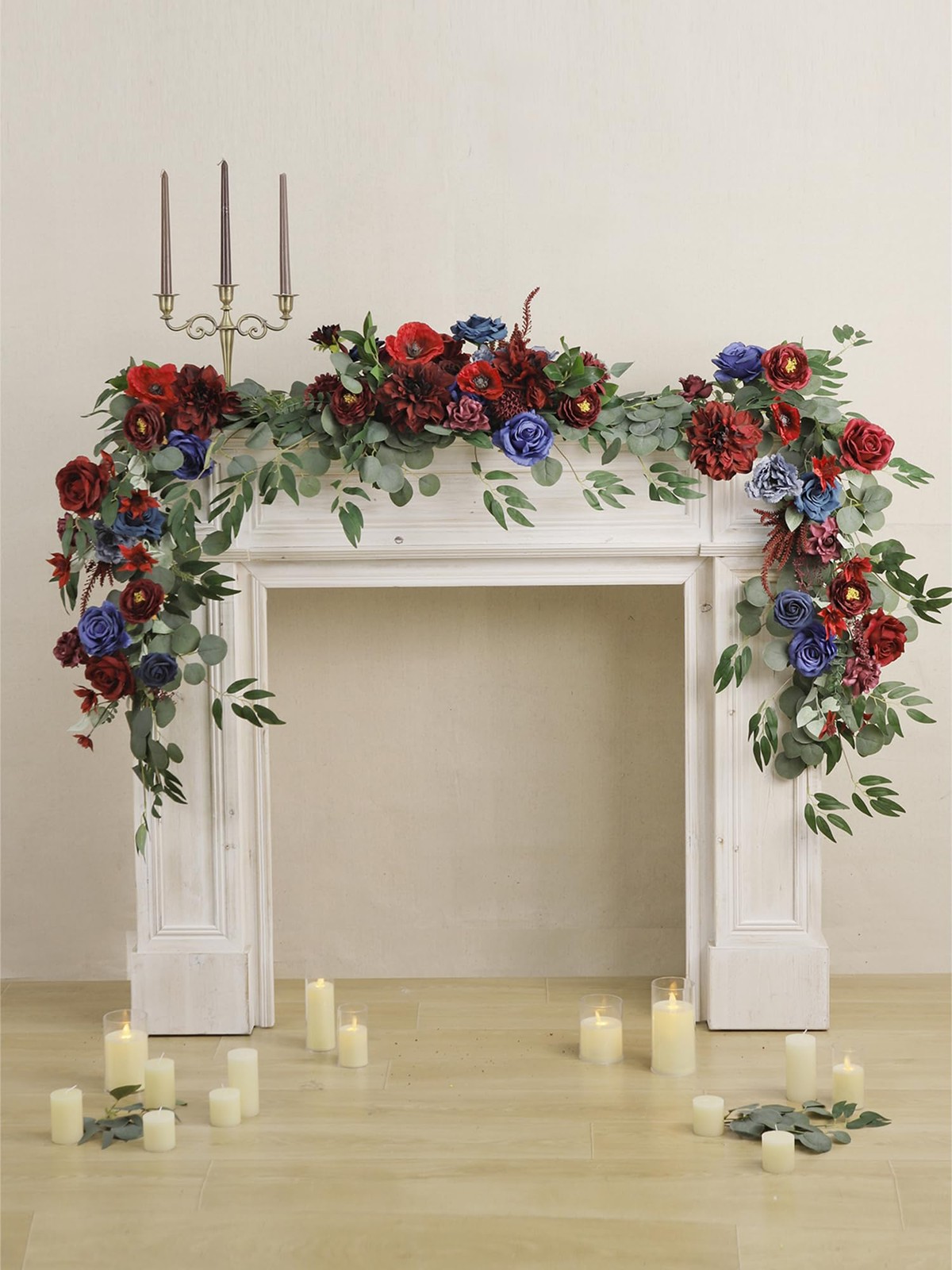 9FT Eucalyptus and Willow Leaf Garland,Artificial Flowers Fake Flower Peony R…