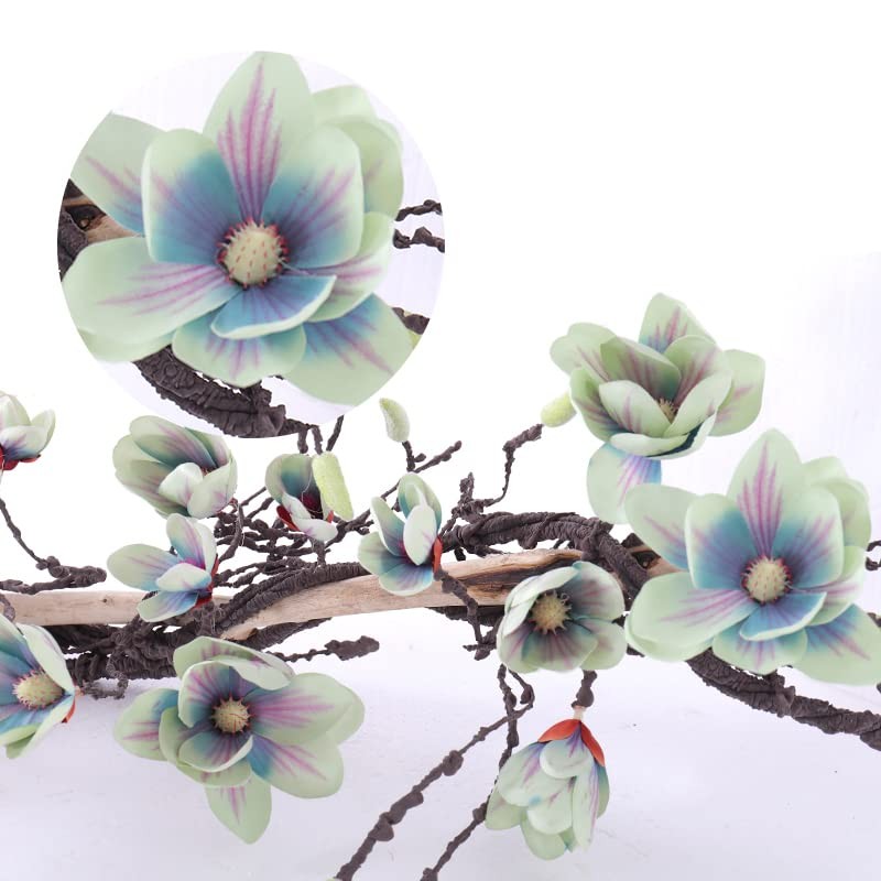 118 inch Artificial Magnolia Orchid Flowers Ivy Vines Garland Fake Tree Branc…